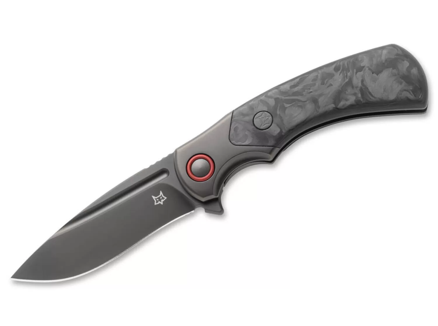 40° Anniversary Knife Marble Carbon Titan -Fox Knives Cheap