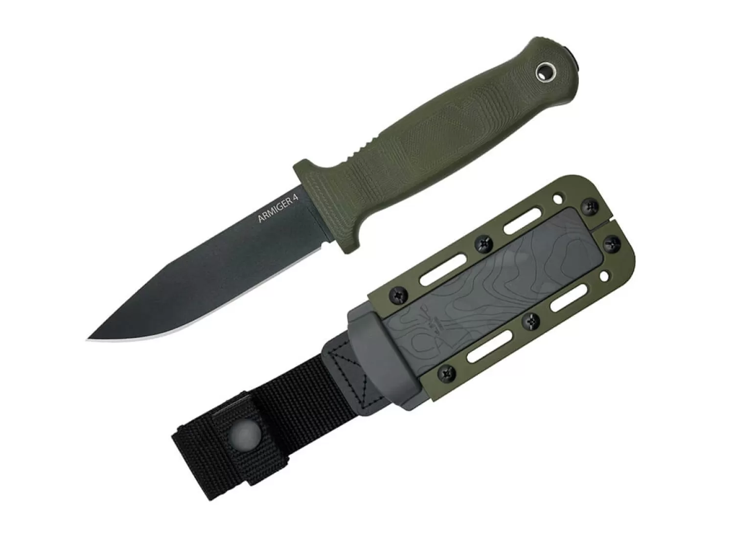 Armiger 4 Clip Point 80CRV2 TPR OD -Demko Knives Store