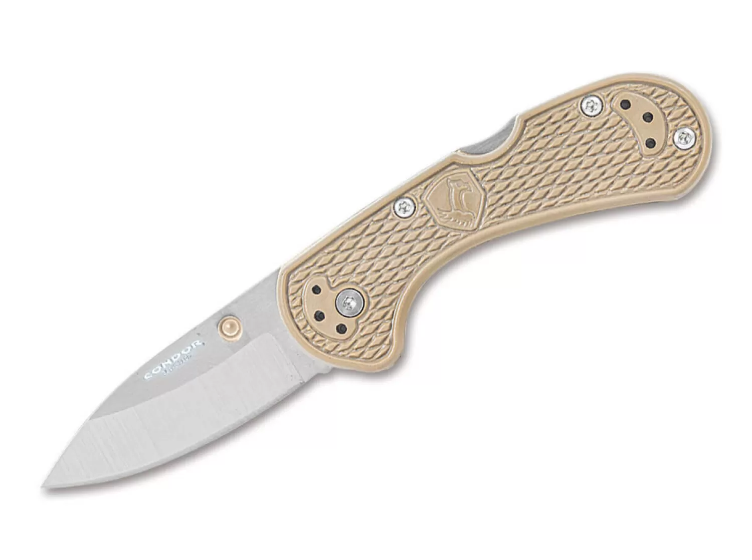 Cadejo Drop Point Folder Desert-Condor Hot