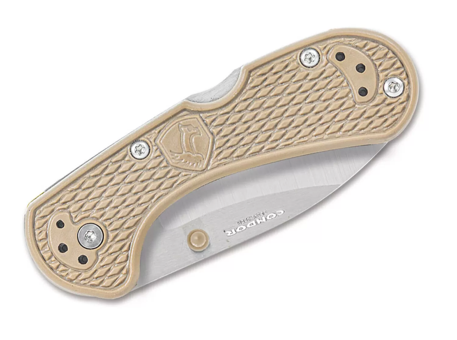 Cadejo Drop Point Folder Desert-Condor Hot