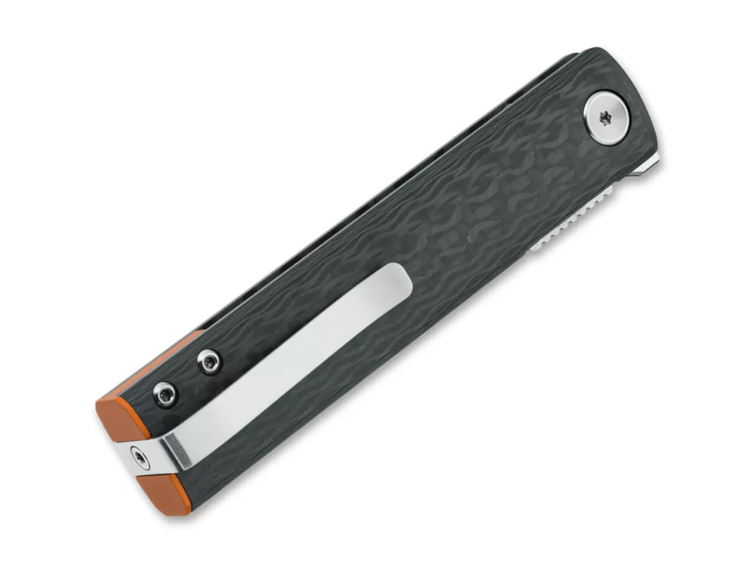 Chnops Carbon Fiber Satin Orange-Fox Knives Flash Sale