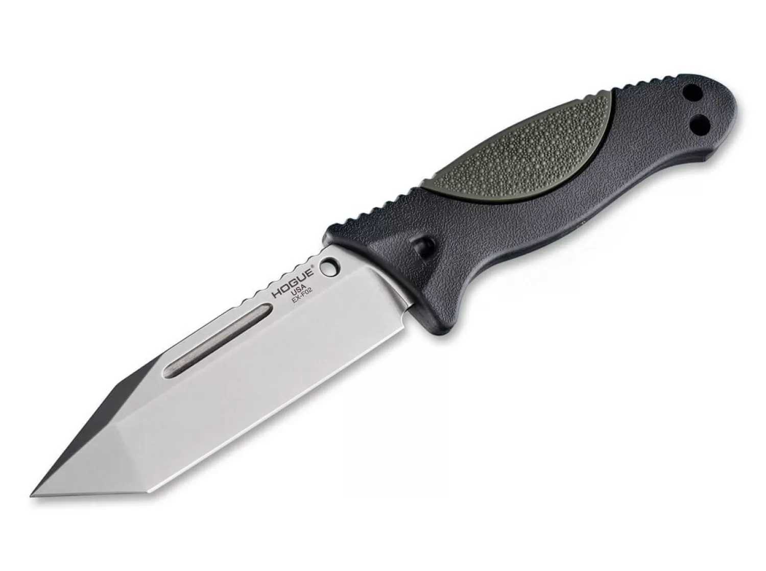 EX-F02 4.5 Satin Tanto Rubber Green-Hogue Best Sale