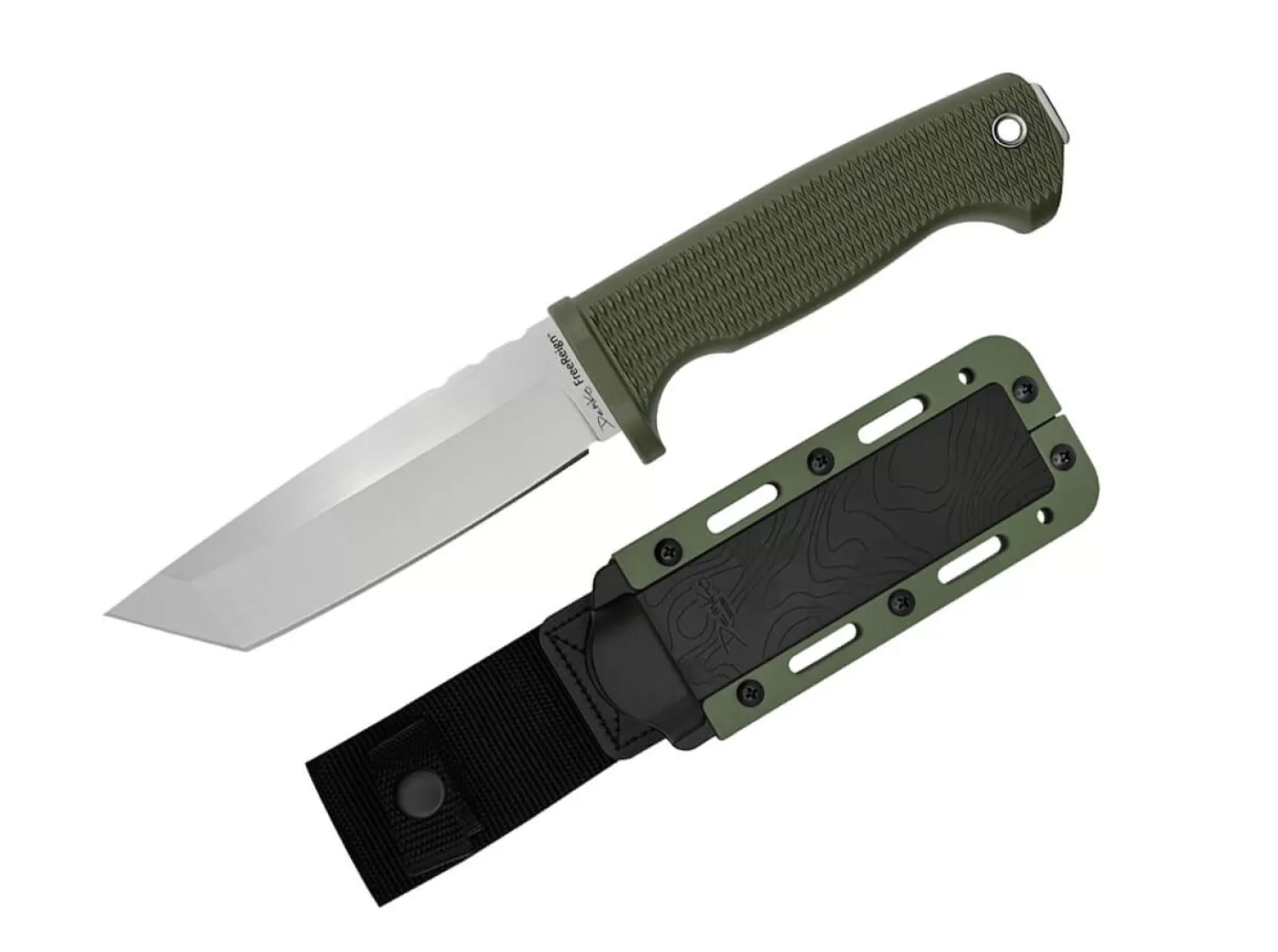 FreeReign Tanto AUS10A OD -Demko Knives Best