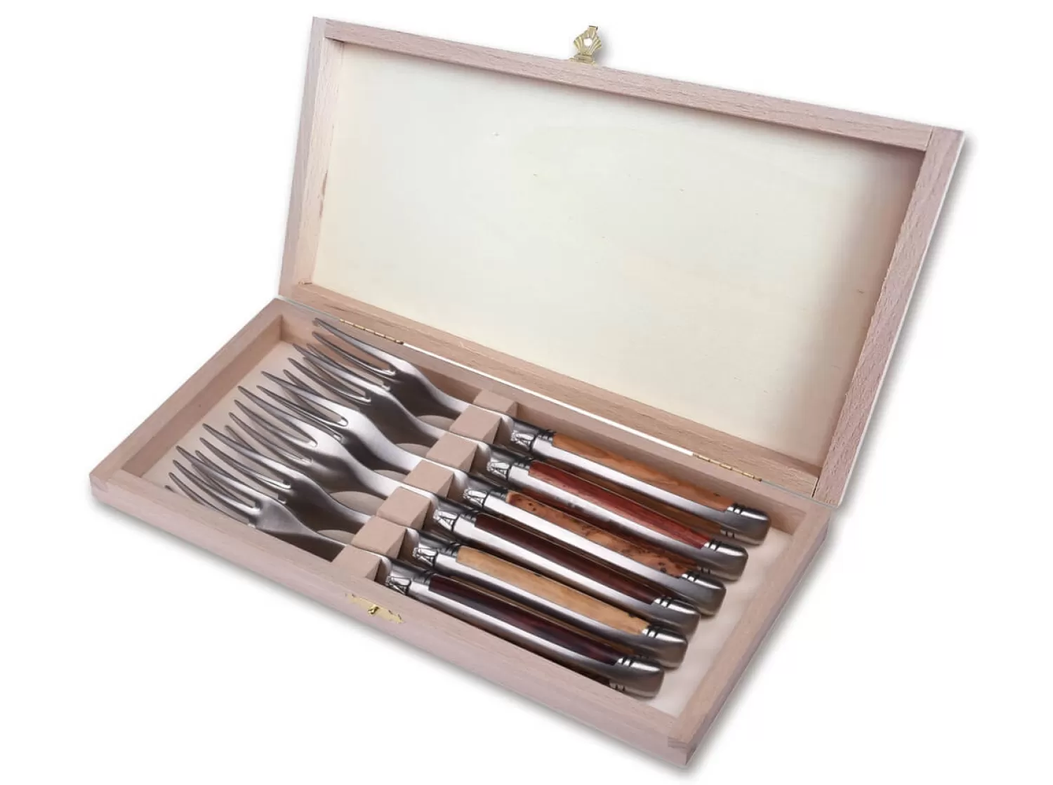 Laguiole Steak Fork Set Wood Variation-Goyon-Chazeau Shop