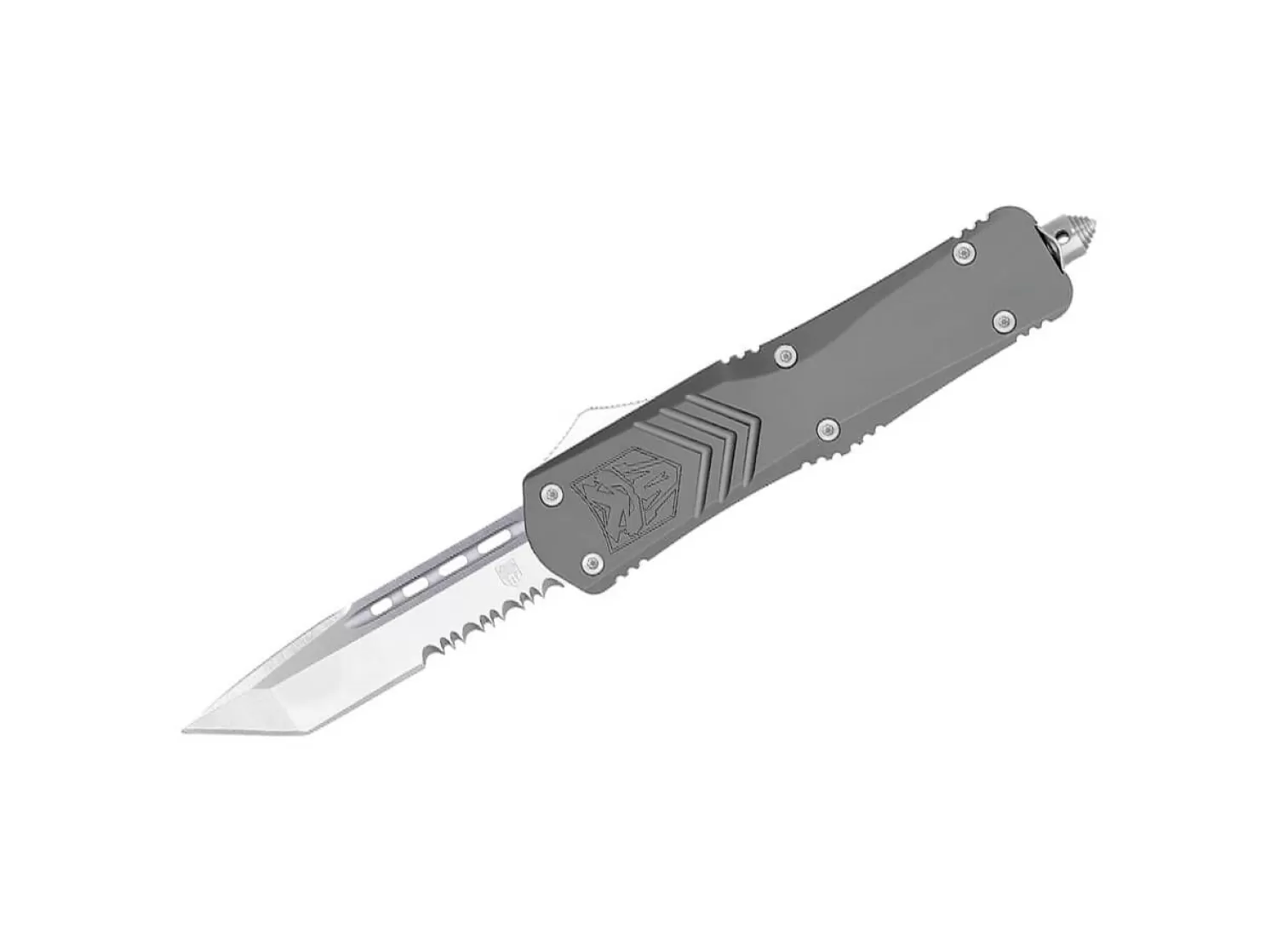 Large FS-X Grey Tanto Serrated-CobraTec Outlet