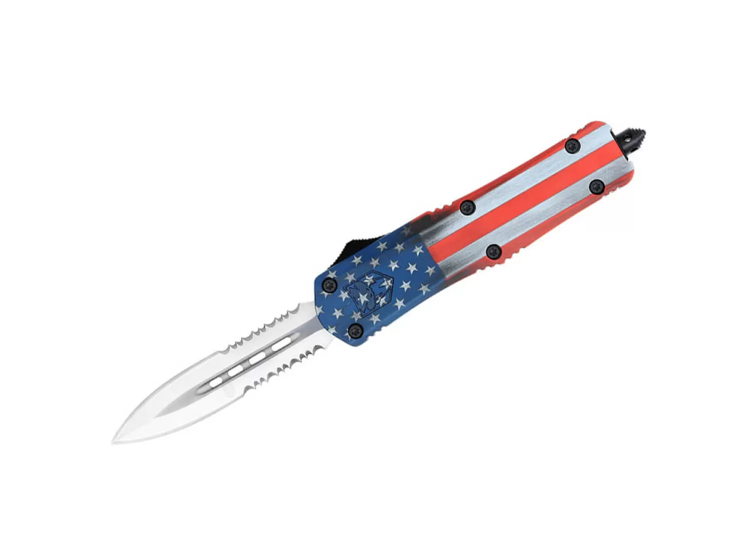 Medium FS-3 Cerakote American Flag Dagger 2-Sided Serrated-CobraTec Discount