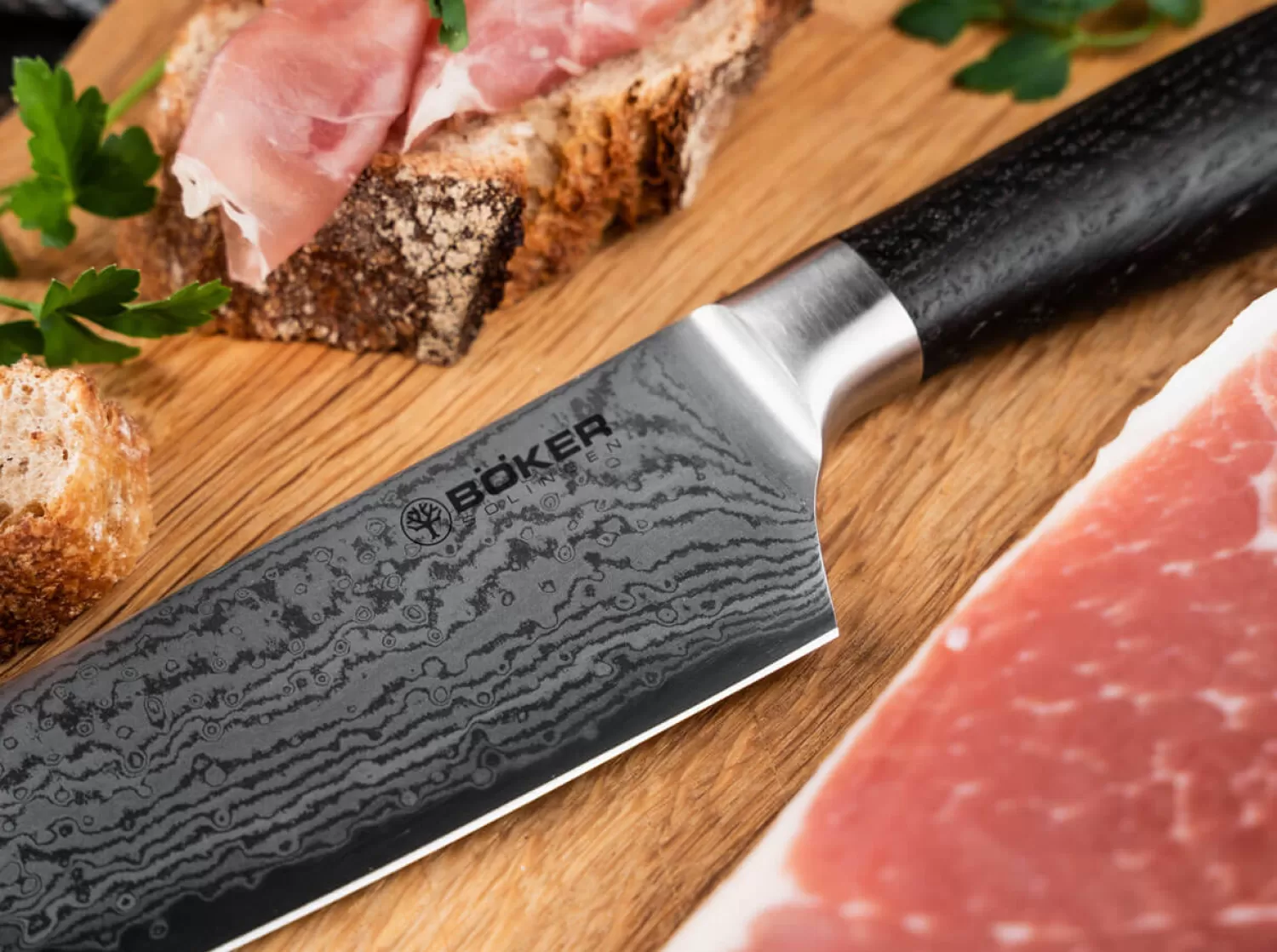 Meisterklinge Damast Chef's Knife Large-Böker Manufaktur Solingen Discount