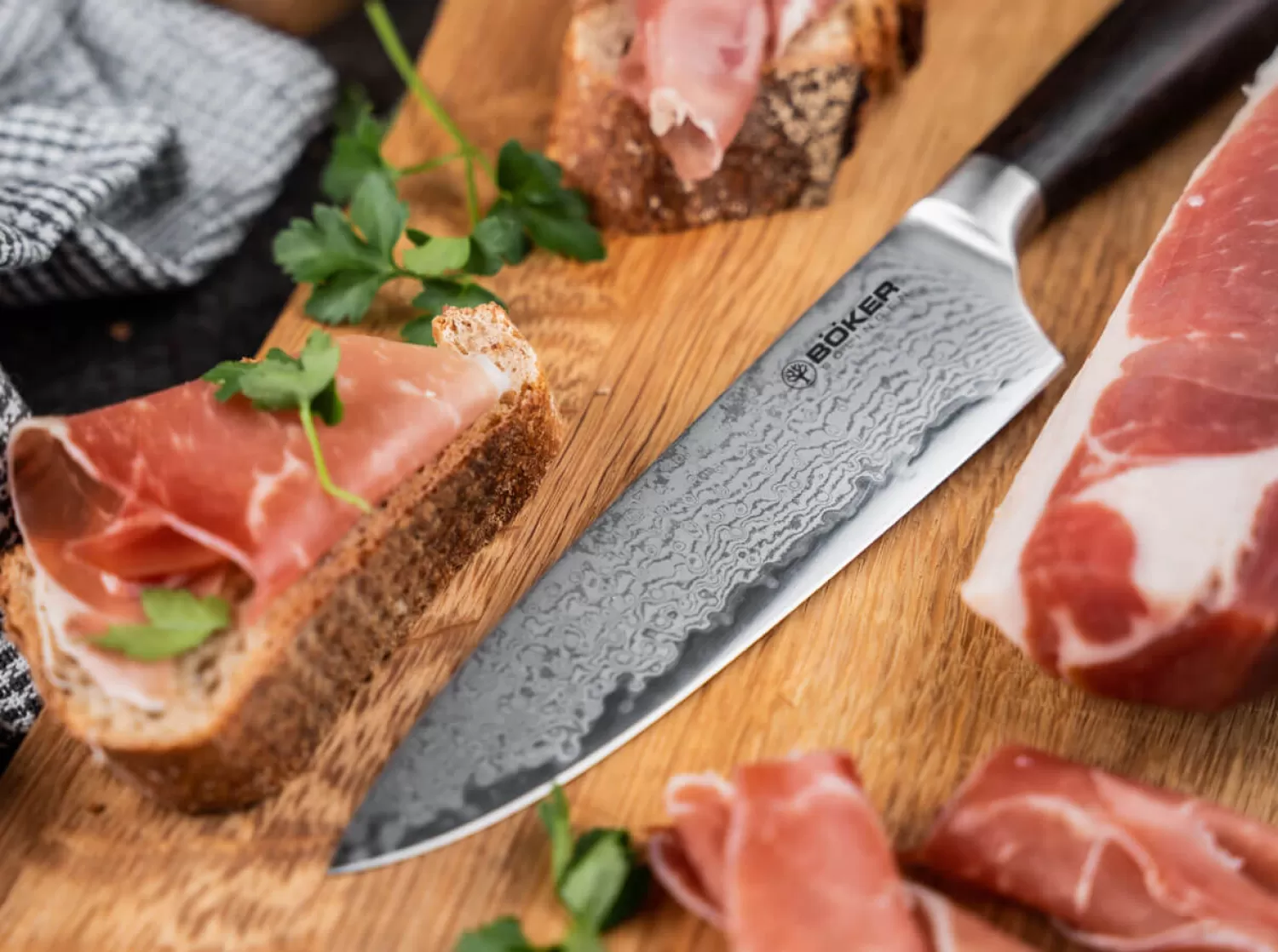 Meisterklinge Damast Chef's Knife Small-Böker Manufaktur Solingen Shop