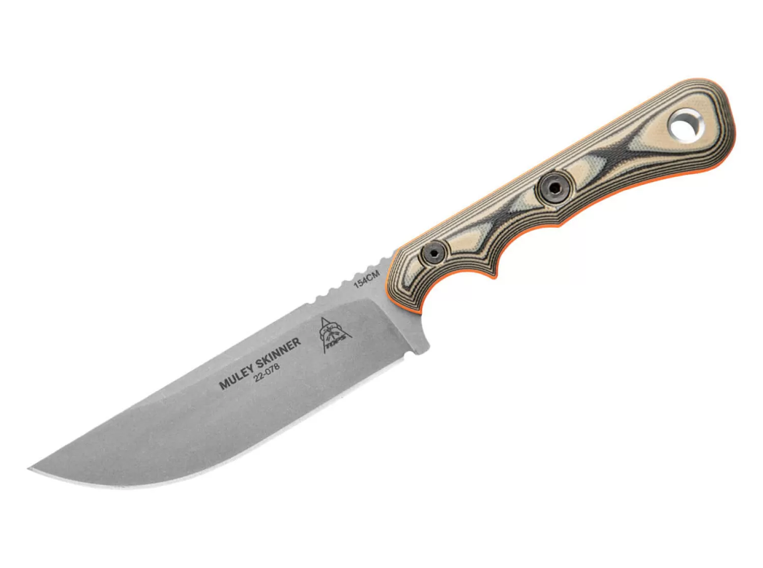 Muley Skinner Tan Black G10-TOPS Knives Clearance