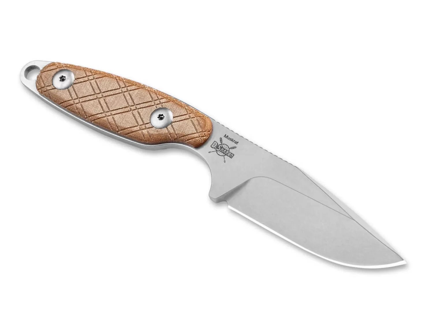 Muskrat 154CM Micarta Natural-Kizer Best