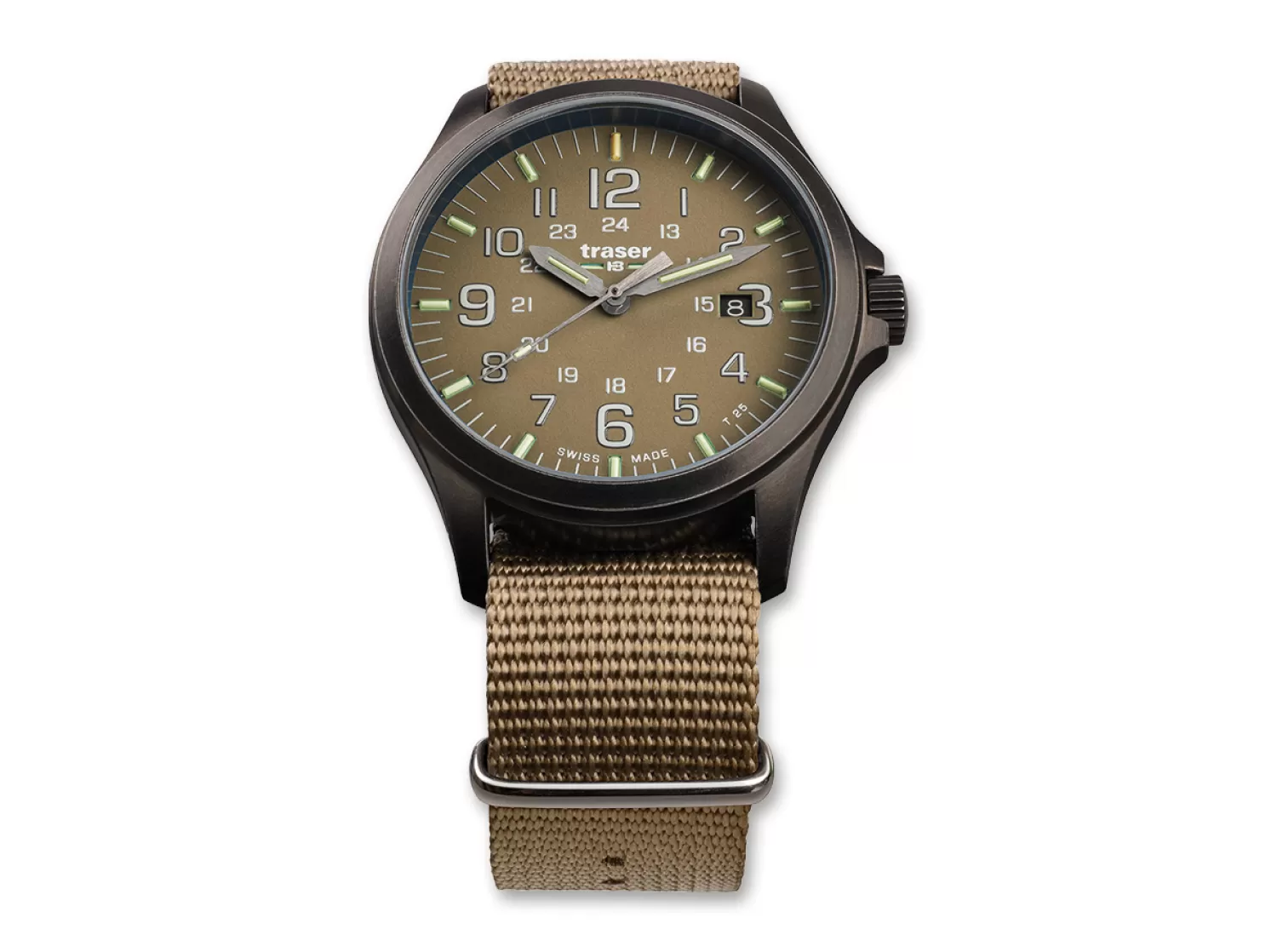 P67 Officer Pro Gunmetal Khaki Nato-Traser Discount