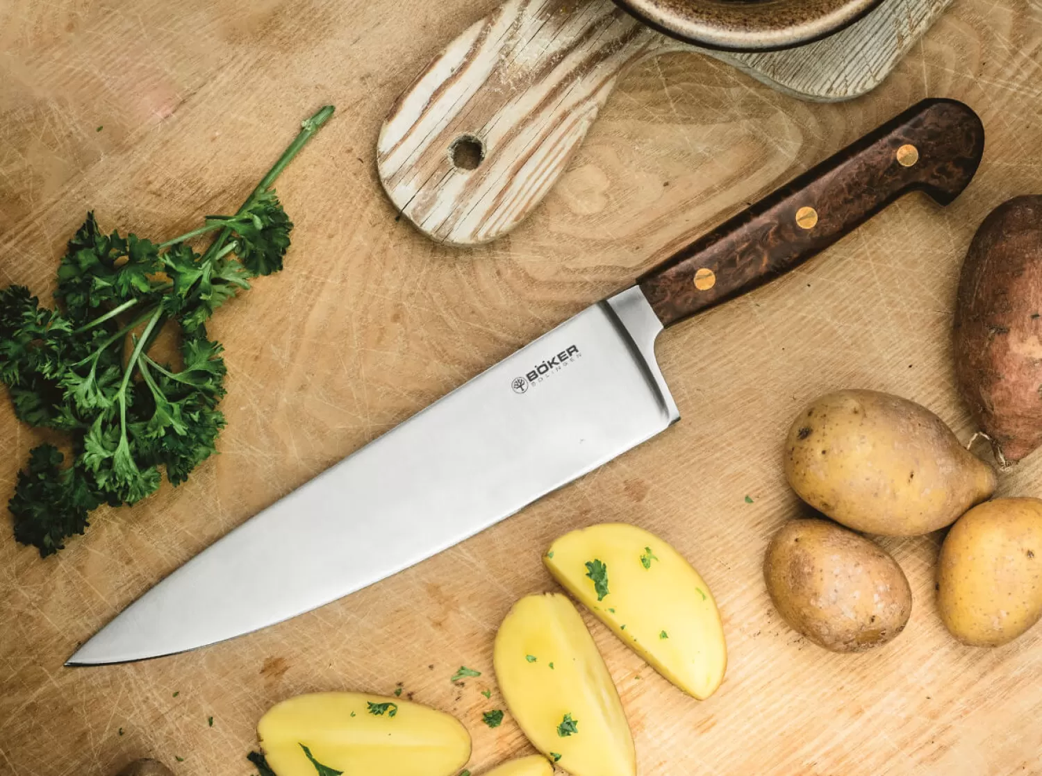 Patina Chef's Knife-Böker Manufaktur Solingen Sale