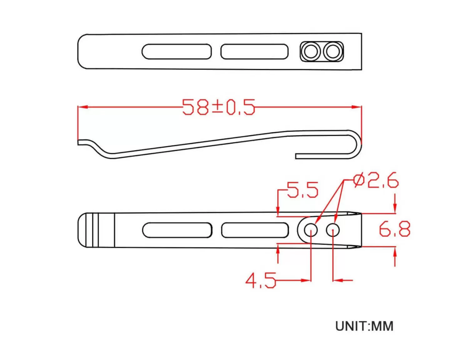 Plain Stainless Steel Clip CA-06B-V1-CIVIVI Outlet