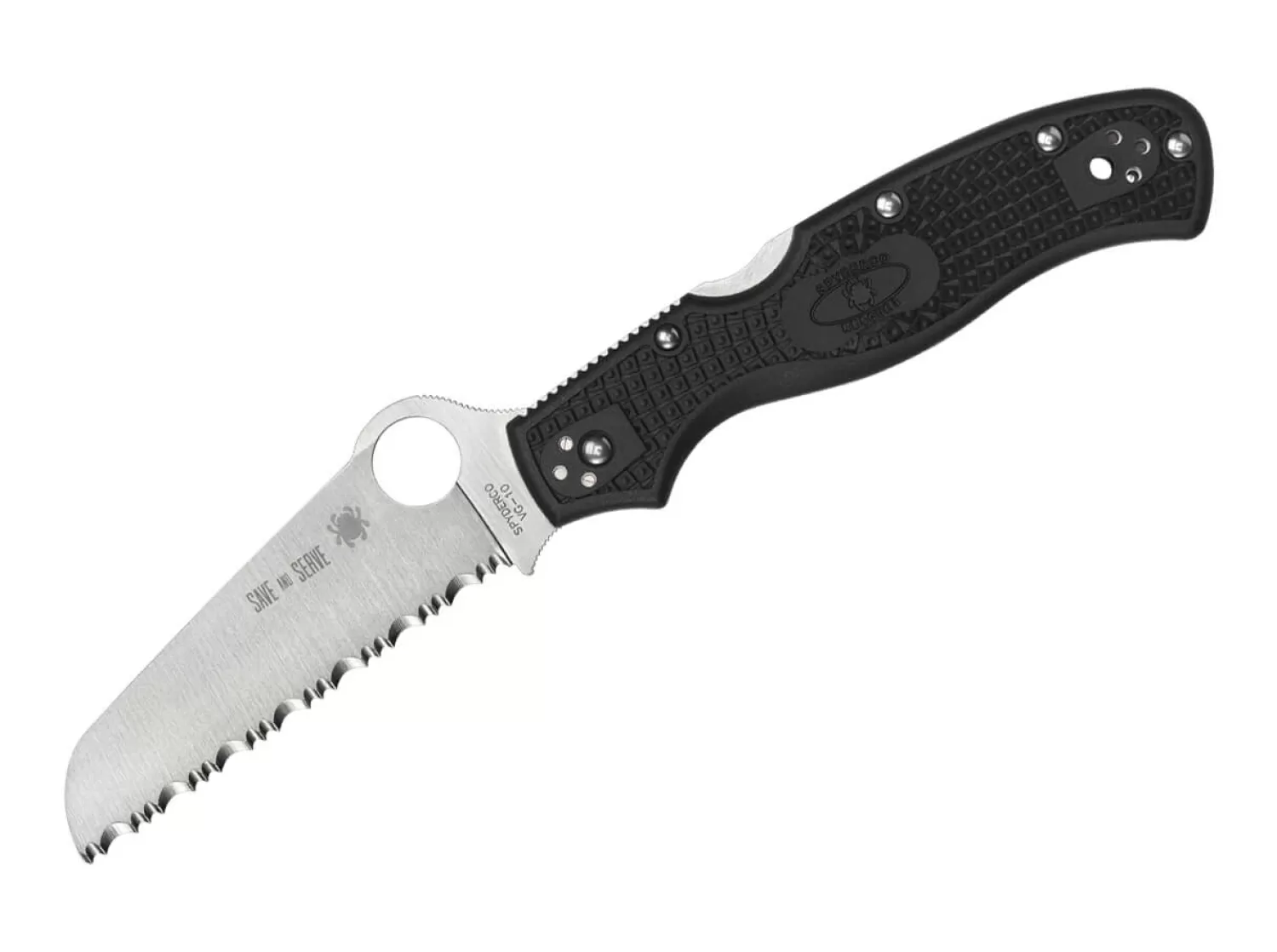 Rescue 3 Lightweight Thin Red Line SpyderEdge-Spyderco Outlet