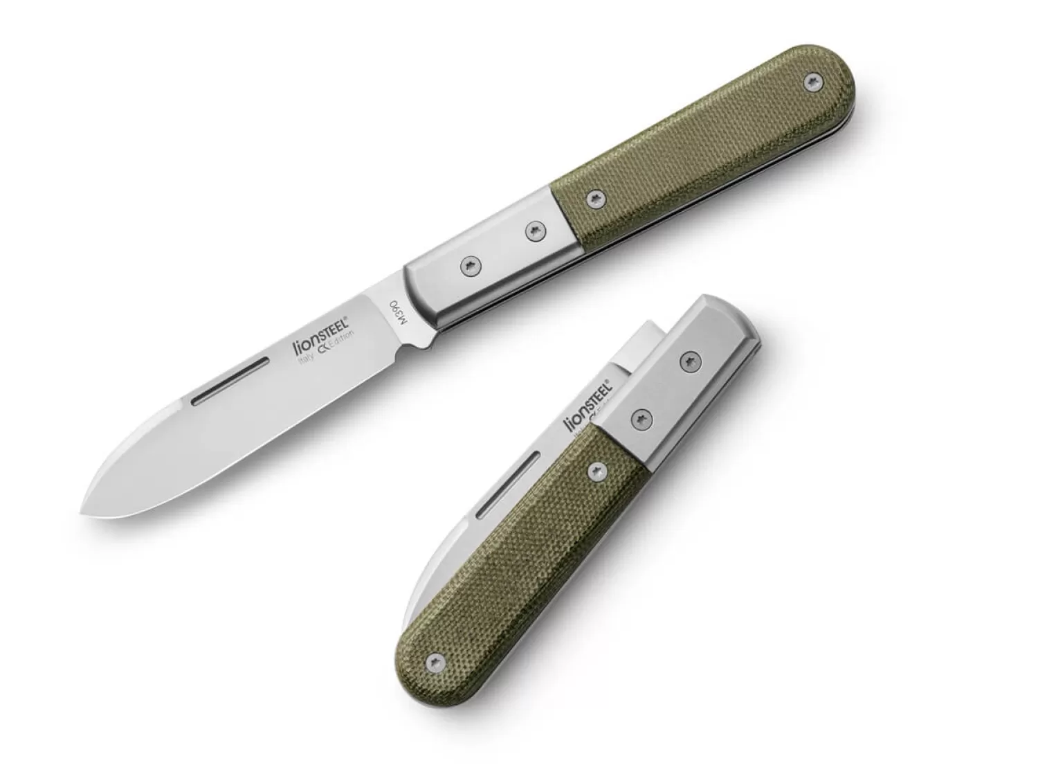 Roundhead Barlow Canvas Micarta -LionSteel Online