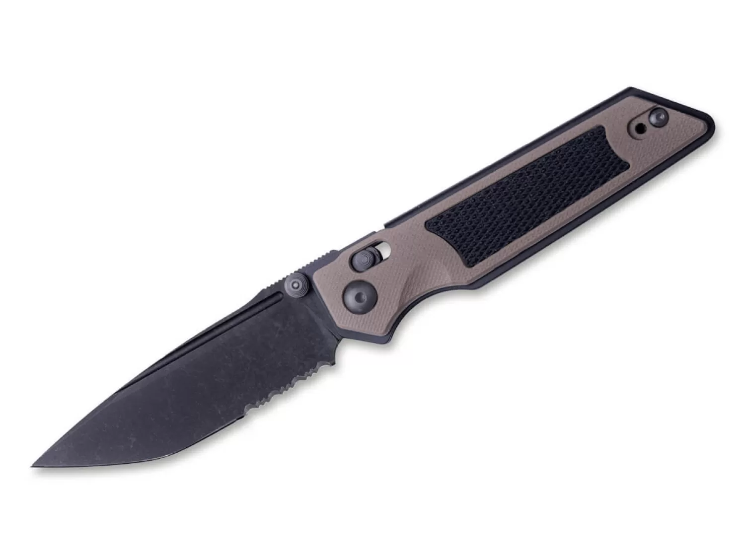 Sacra TAC Serrated G10 Coyote & Black-Real Steel Cheap