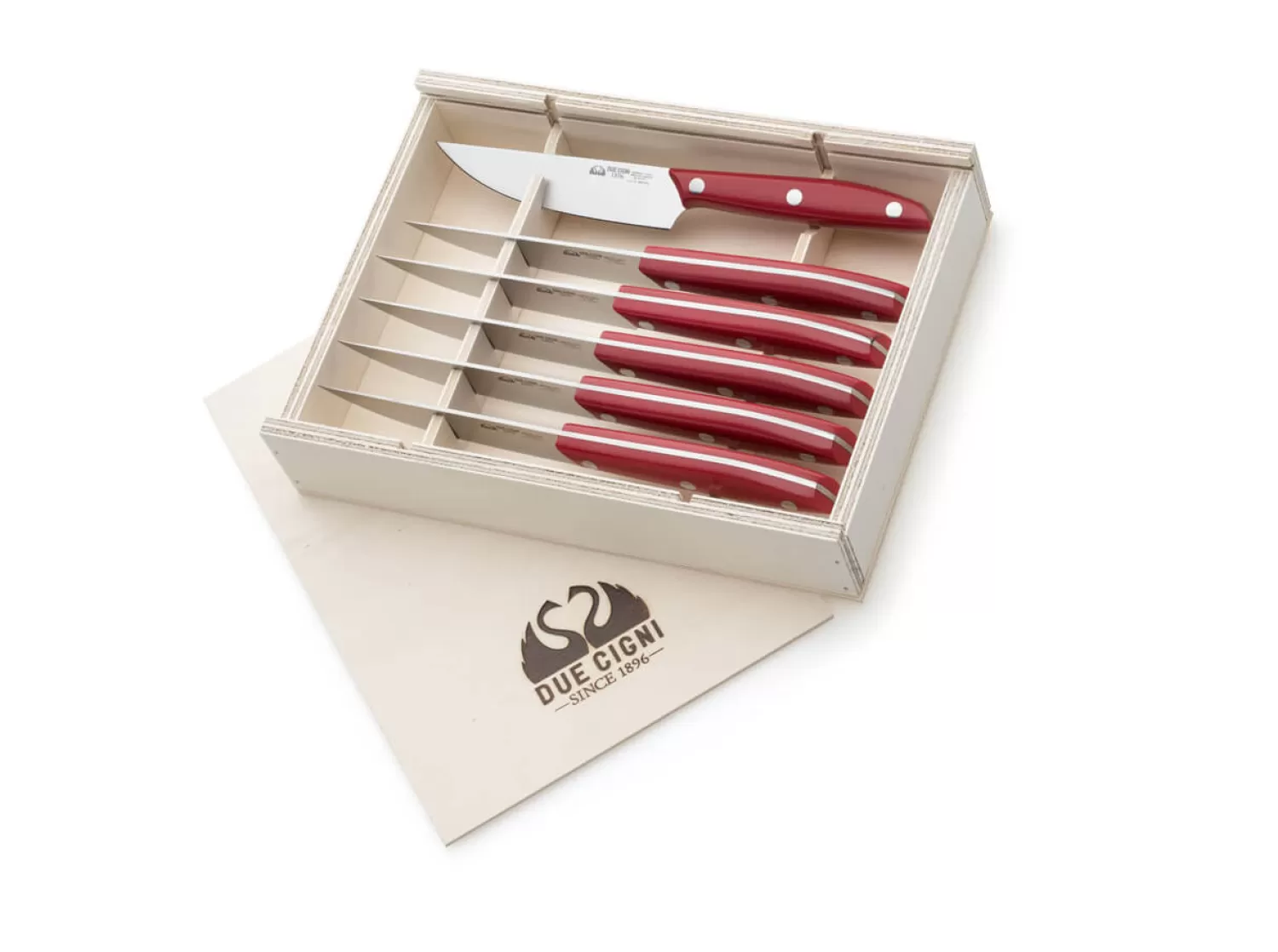 1896 Steak Knife Set POM -Due Cigni Online