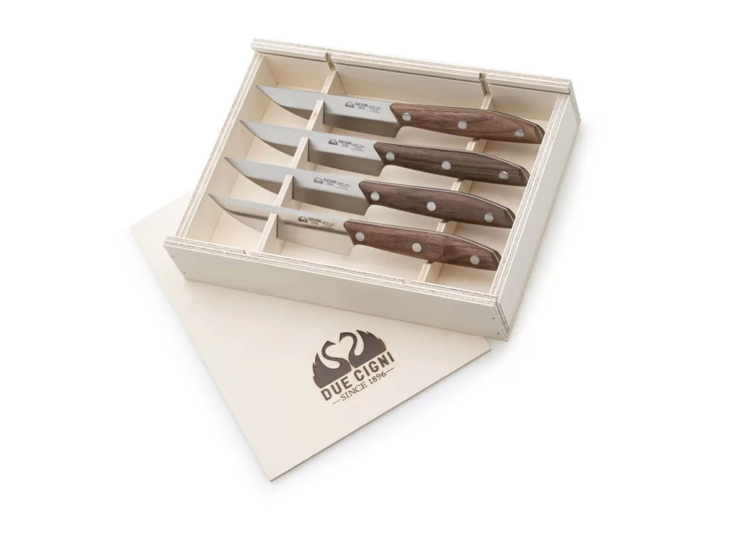 1896 Steak Knife Set Walnut II-Due Cigni Online