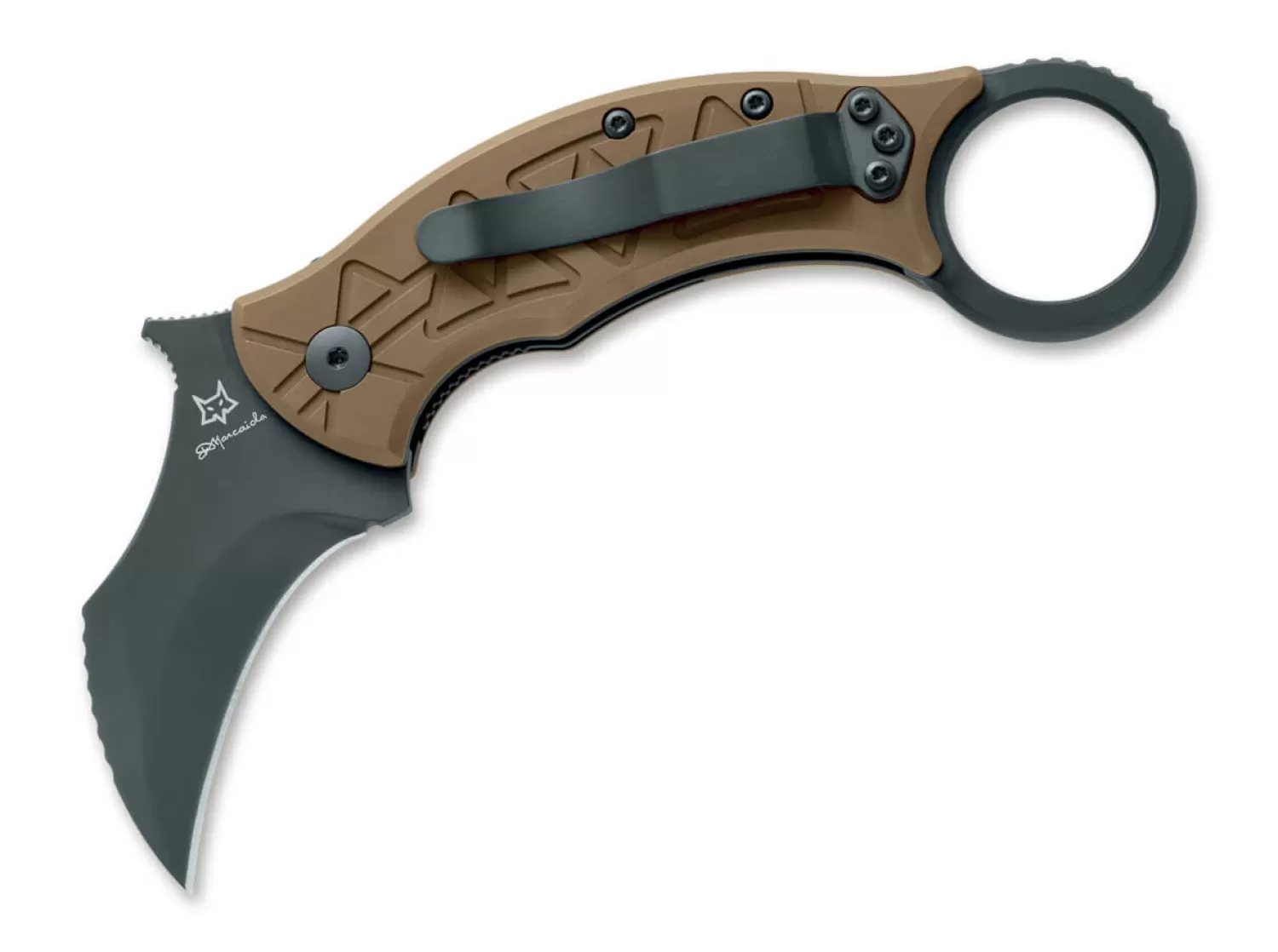 Tribal K Titanium Black PVD-Fox Knives Cheap