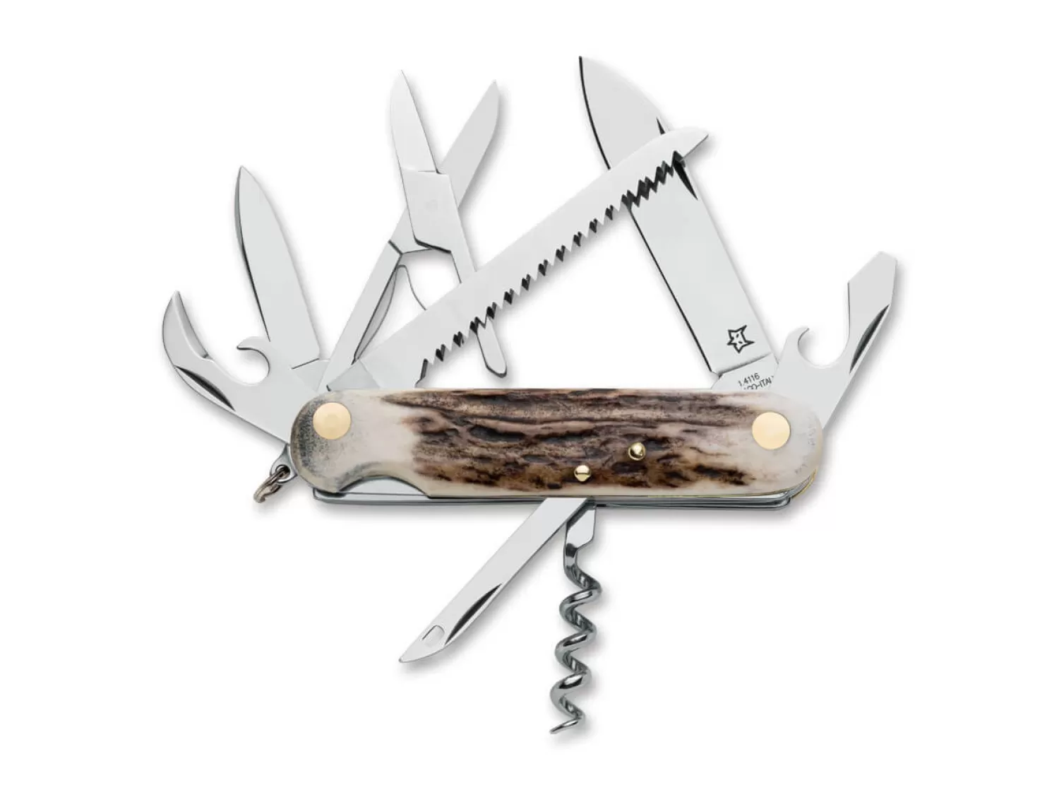 Venator 8 in 1 Multitool Deer Horn-Fox Knives Discount